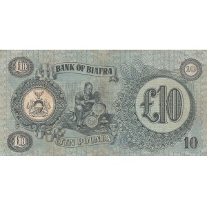 Biafra 10 pounds 1969