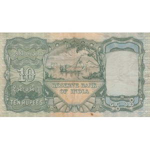 Burma 10 rupees 1938