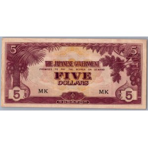 Burma - Japan occupation 5 dollars 1942-44