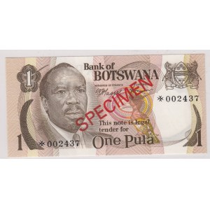 Botswana 1 pula 1979 - Specimen