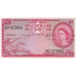 British Caribbean Territories 1 dollar 1954