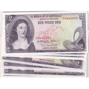 Colombia 2 pesos 1972 (15 pcs)