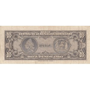 Dominican Republic 10 pesos 1962