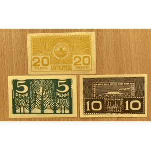Estonia 20, 10, 5 penni 1919 (3)