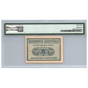 Estonia 50 penni 1919 - PMG 63