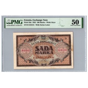 Estonia 100 marka 1922 - PMG 50