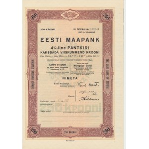 Estonia Eesti Maapank 250 krooni 1927