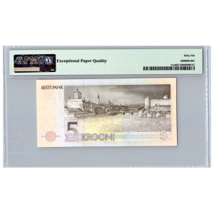 Estonia 5 krooni 1991 - PMG 66 EPQ