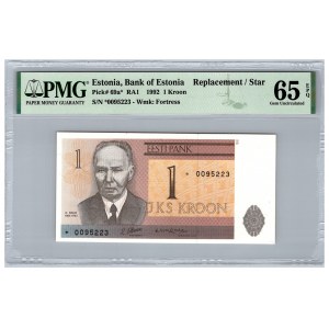 Estonia 1 kroon 1992 - PMG 65 EPQ