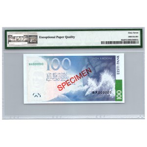 Estonia 100 krooni 1999 - PMG 67 EPQ  - SPECIMEN