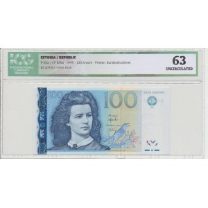 Estonia 100 krooni 1999. ICG 63