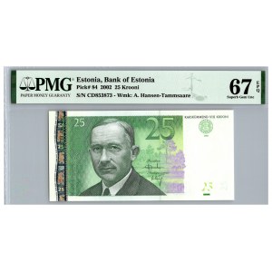 Estonia 25 krooni 2002 - PMG 67 EPQ