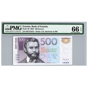 Estonia 500 krooni 2007 - PMG 66 EPQ