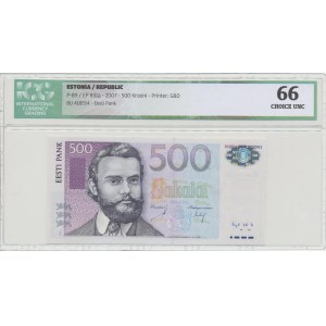 Estonia 500 krooni 2007. ICG 66