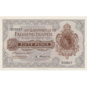 Falkland Islands 50 pence 1969