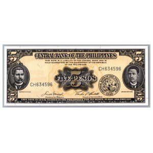 Philippines 5 pesos 1949