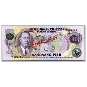 Philippines 100 piso 1978 - SPECIMEN