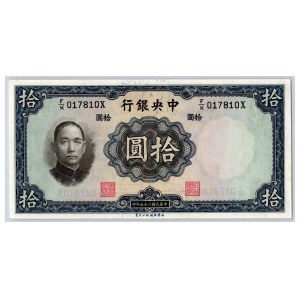 China 10 yuan 1936