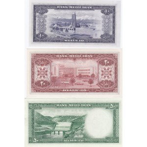 Iran 10, 20 & 50 rials 1954