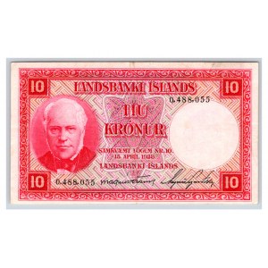 Iceland 10 kronur 1928