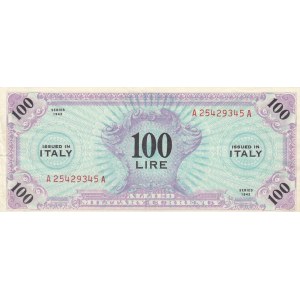 Italy 100 lire 1943 military
