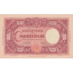 Italy 500 lire 1943