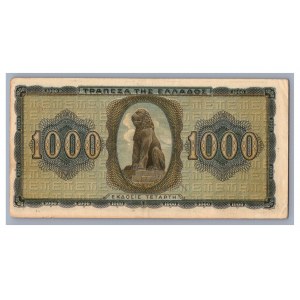 Greece 1000 drachmai 1942