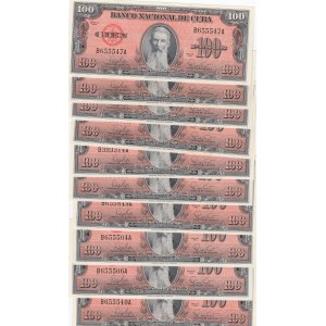 Cuba 100 pesos 1959 (10 pcs)