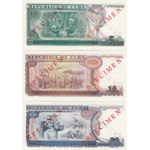 Cuba 5-20 pesos 1991 specimens