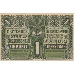 Latvia 1 rubel 1919 E