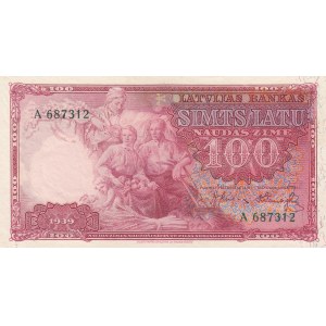 Latvia 100 latu 1939