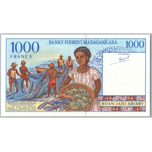 Madagascar 1000 francs 1994-2004