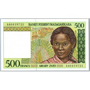 Madagascar 500 francs 1994-2004