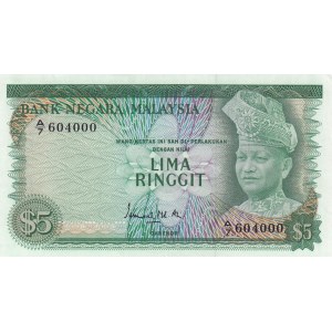 Malaysia 5 ringgit 1967-72