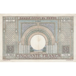 Morocco 50 francs 1947