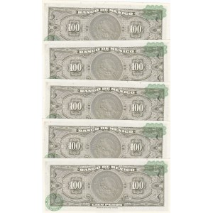 Mexico 100 pesos 1965 (5 pcs)