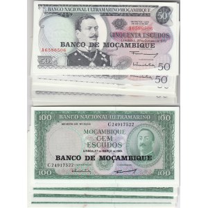 Mozambique 50 & 100 escudos 1976 (67 pcs)