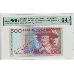Sweden 500 kronor 1989 - Specimen - PMG 64 EPQ