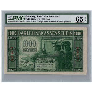 Germany - Lithuania Kowno (Kaunas) 1000 mark 1918 - PMG 65 EPQ