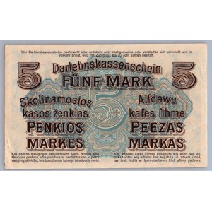 Germany - Lithuania Kowno (Kaunas) 5 mark 1918