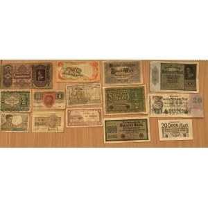 Germany, Vietnam, Indochina, France, Austria, Hungary paper money (14)