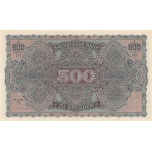 Germany 500 mark 1922 Saxony