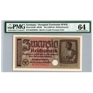 Germany 20 reichsmark 1940-1945 - PMGC 64