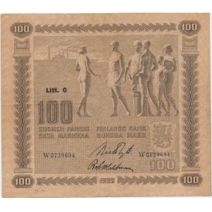Finland 100 markkaa 1922 Litt C.