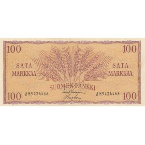 Finland 100 markkaa 1957