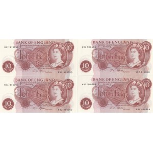 Great Britain 10 shillings 1962-66 (4 pcs)