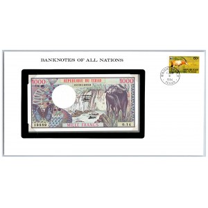 Chad 1000 francs 1980