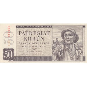 Czechoslovakia 50 korun 1950 - specimen