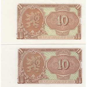 Czechoslovakia 10 korun 1953 + 1953 - specimen