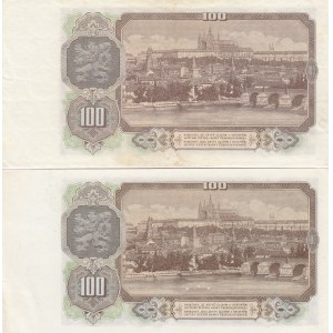 Czechoslovakia 100 korun 1953 + 1953 - specimen